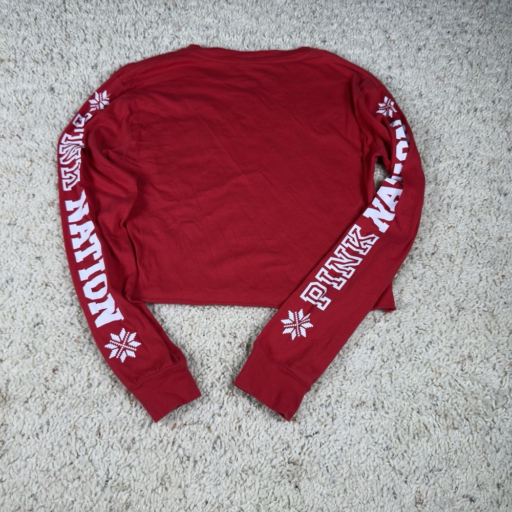 Victoria's Secret Pink Nation Woman's‎ Long Sleeve T-shirt Small - Picture 2 of 4